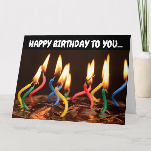 CANDLES CAKE BIRTHDAY ÜBERSICHTE KARTE