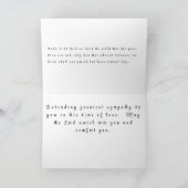 Candles Christlich Text Beileid Bereavement Card Dankeskarte (Innenseite)