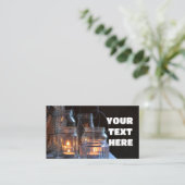 CANDLES CUSTOM BUSINESS CARDS VISITENKARTE (Stehend Vorderseite)