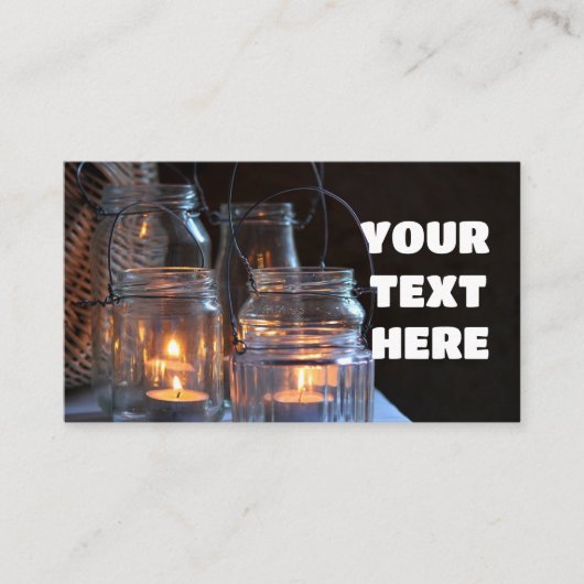CANDLES CUSTOM BUSINESS CARDS VISITENKARTE (Vorderseite)
