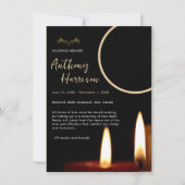 Candles Custom Foto Beerdigung Beileid (Vorderseite)