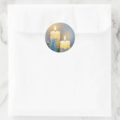 Candles Delight Runder Aufkleber (Tasche)