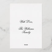 Candles Eros Bendato Folien Feiertagskarte (Rückseite)