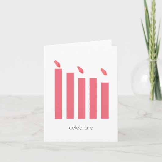Candles Faltkarte Karte (Vorderseite)