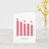 Candles Faltkarte Karte (Gelbe Blume)