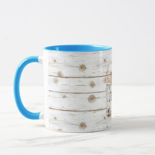 Candles Faux White Wood Tasse (Links)