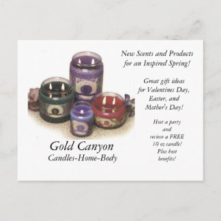Candles, Gold Canyon, Candles-Home-Body. Feiertagspostkarte