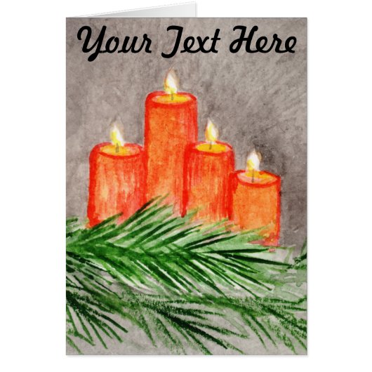 Candles Grußkarte (Vorne)