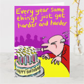 Candles-Happy Birthday Card ausblasen Karte (Gelbe Blume)