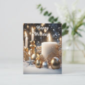 Candles Holiday Candles Postkarte (Stehend Vorderseite)