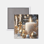 Candles Holiday Magnet (Vorderseite/Rückseite)