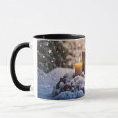 Candles in the Snow Mystical Holiday Coffee Tasse (Links)