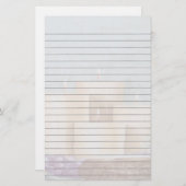 Candles Lined Stationery Briefpapier (Vorne/Hinten)