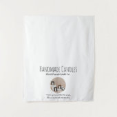 Candles Pop Up Shop Tischläufer Foto Verkäufer sig Wandteppich (Vorderseite)