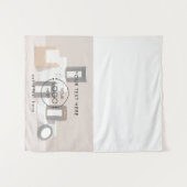 Candles Pop Up Shop Tischläufer Logo Verkäufer Wandteppich (Vorderseite (Horizontal))