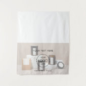 Candles Pop Up Shop Tischläufer Logo Verkäufer Wandteppich (Vorderseite)