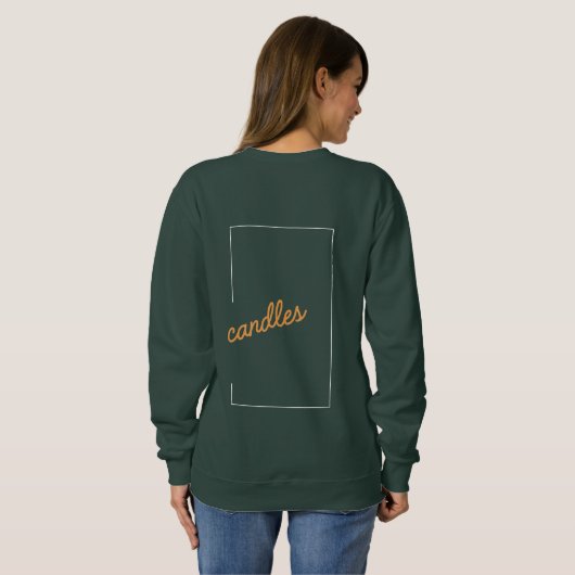 candles sweatshirt (Schwarz voll)