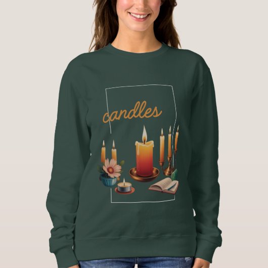 candles sweatshirt (Vorderseite)