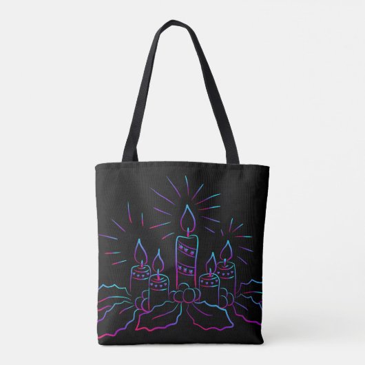 Candles Tote Bag Tasche (Rückseite)