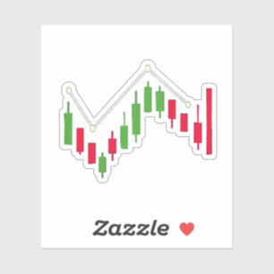Candlestick Aufkleber VYBE CORE Japanisches Diagra