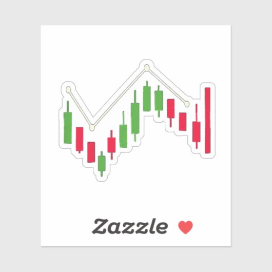 Candlestick Aufkleber VYBE CORE Japanisches Diagra (Blatt)