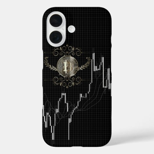 Candlestick & Bitcoin Gold Coin Case-Mate iPhone Hülle (Rückseite)