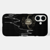 Candlestick & Bitcoin Gold Coin Case-Mate iPhone Hülle (Rückseite (Horizontal))