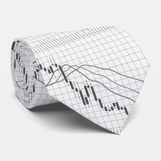 Candlestick Chart FM Krawatte (Gerollt)