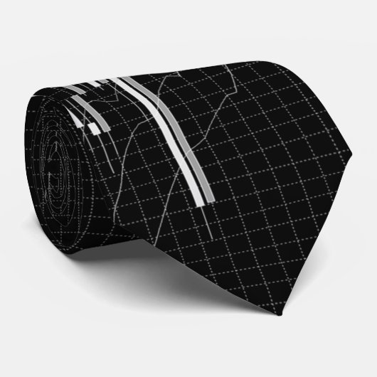 Candlestick Chart FM Krawatte (Gerollt)