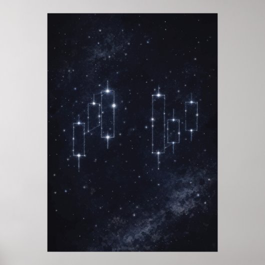 Candlestick Constellations, Day Trading, Forex Poster (Vorne)