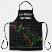 Candlestick Financial Kitchen Personalisiert Schürze (Vorderseite)