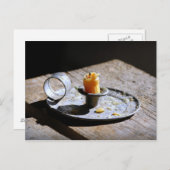 Candlestick Holder Antike Postkarte (Vorne/Hinten)