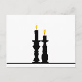 Candlestick-Illusion Postkarte (Vorderseite)