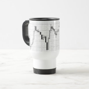 Candlestick Stock Market Financial Chart Reisebecher