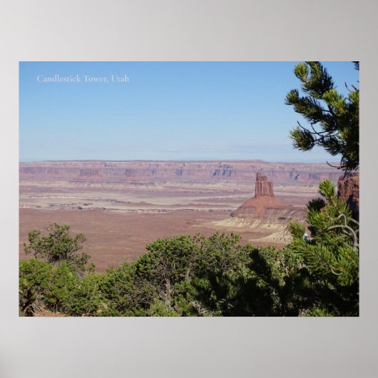 Candlestick Tower in Canyonlands National Park Poster (Vorne)