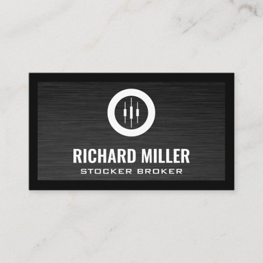 Candlesticks | Börsenmakler | Finanzen Visitenkarte (Vorderseite)