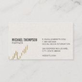 Candlesticks-Logo Visitenkarte (Rückseite)