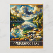 Candlewood Lake, Connecticut | Vintage Malerei Postkarte (Vorderseite)