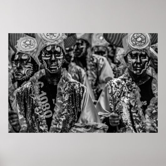 Candombe-Drummer bei Anrufen Parade, Montevideo, u Poster (Vorne)