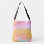 Candy Abstrakt Hologram Name Crossbody Bag Tragetaschen Mit Langen Trägern (Rückseite)
