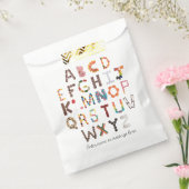 Candy Alphabet | Candy Bar Favor Bag Geschenktütchen (Versiegelt)