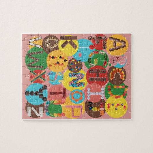 Candy Alphabet Puzzle - Lernen Sie die ABCs (Horizontal)