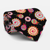Candy and Cakes Black Krawatte (Gerollt)