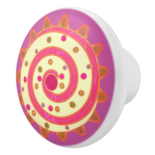 Candy and Cakes Pink Keramikknauf (Rechts)