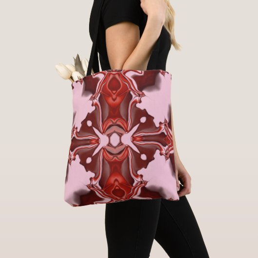Candy and Currant Red Kaleidoscope Pattern #4 Tasche (Von Nahem)