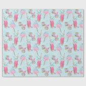 Candy and Sugar Pattern Geschenkpapier (Flach)