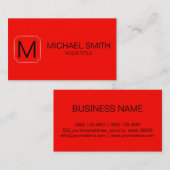 Candy Apfel roter Hintergrund Visitenkarte (Vorne/Hinten)