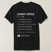 Candy Apple Definition bedeutet Funny T-Shirt (Design vorne)