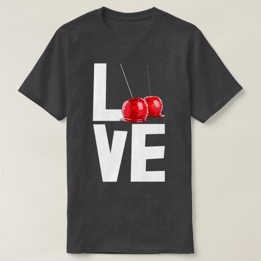 Candy Apple Liebe Funny Candy Dessert Frauen 26 T-Shirt (Design vorne)