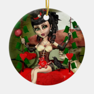 Candy Apple Liebe Gothic Lolita Runde Ornament
